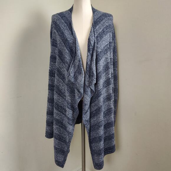 BAREFOOT DREAMS  BAMBOO CHIC KNIT CARDIGAN SWEATER WOMEN'S SMALL / MEDIUM DRAPED - Picture 3 of 16
